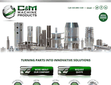 Tablet Screenshot of cm-machineproducts.com